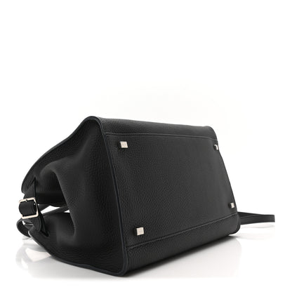 The Row Matte Grained Calfskin Soft Margaux 12 Black 4 of 9