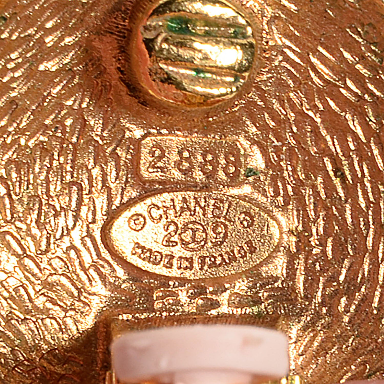 Chanel CC Clip On Earrings Gold 4 of 4