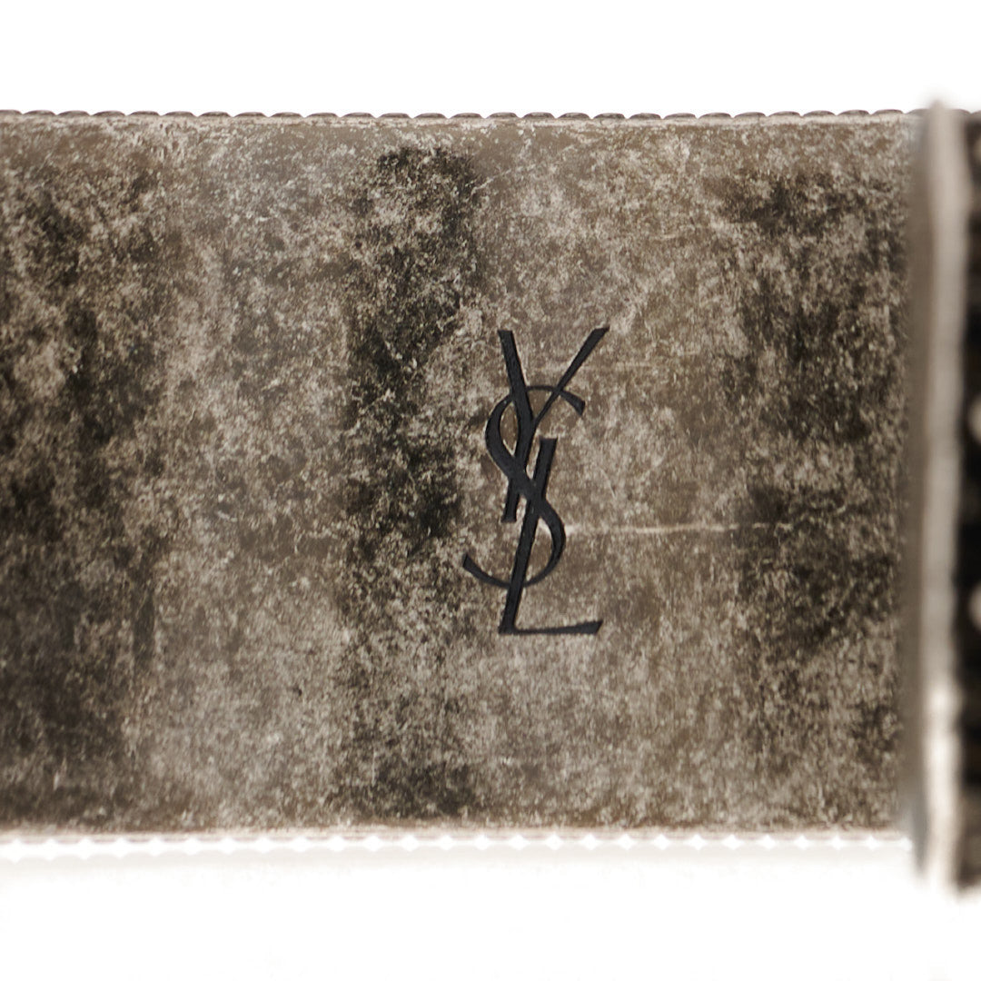 Saint Laurent Brass Marrakech Motif Bracelet Silver 3 of 3