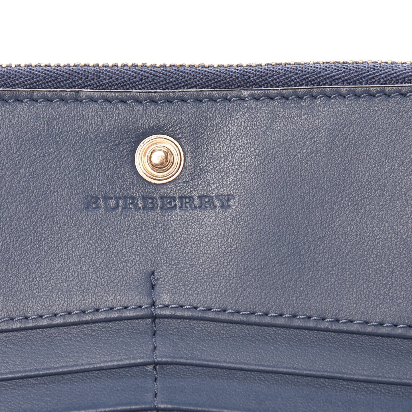 Calfskin Alvington Continental Wallet Blue