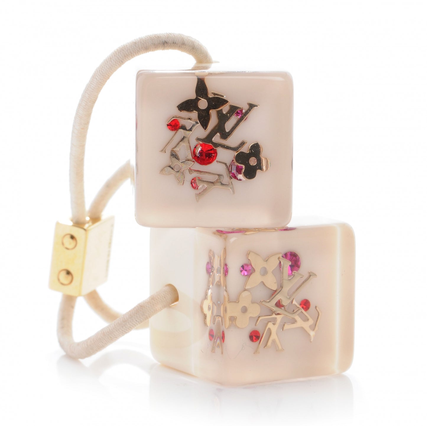 Swarovski Crystal Resin Inclusion Hair Cubes White