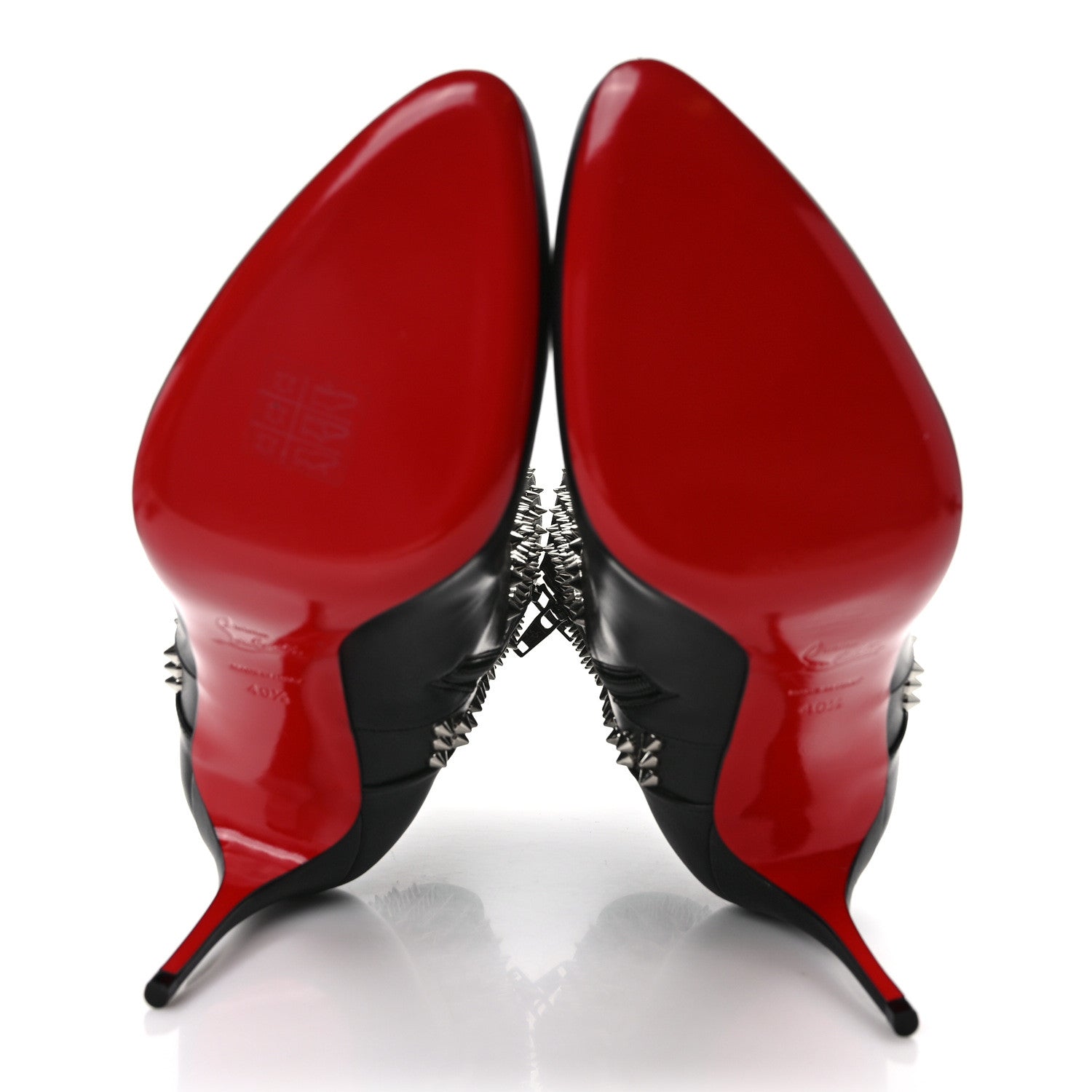 Christian Louboutin Calfskin Hongroise 85 Ankle Boots 40.5 Black 5 of 8