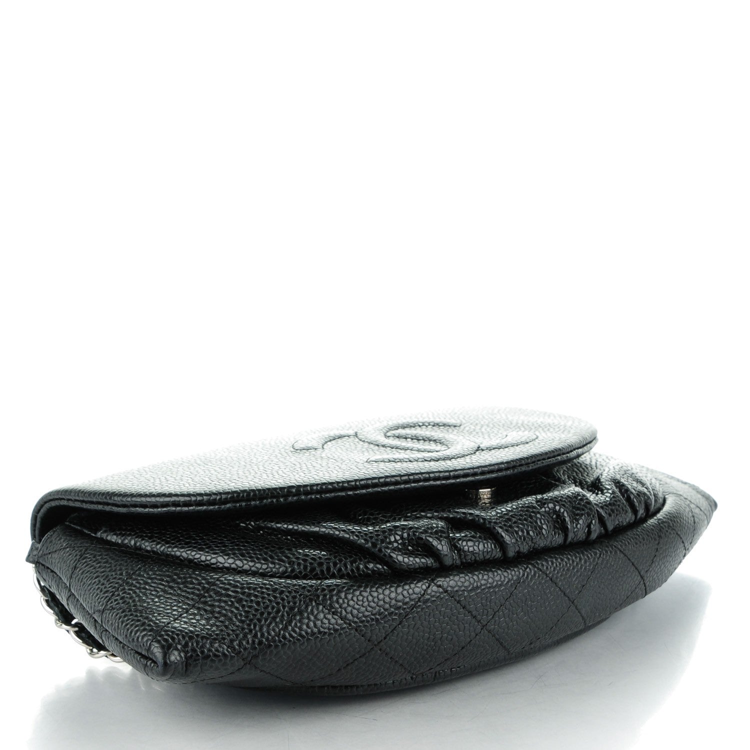 Chanel Caviar Half Moon Wallet On Chain WOC Black 4 of 8