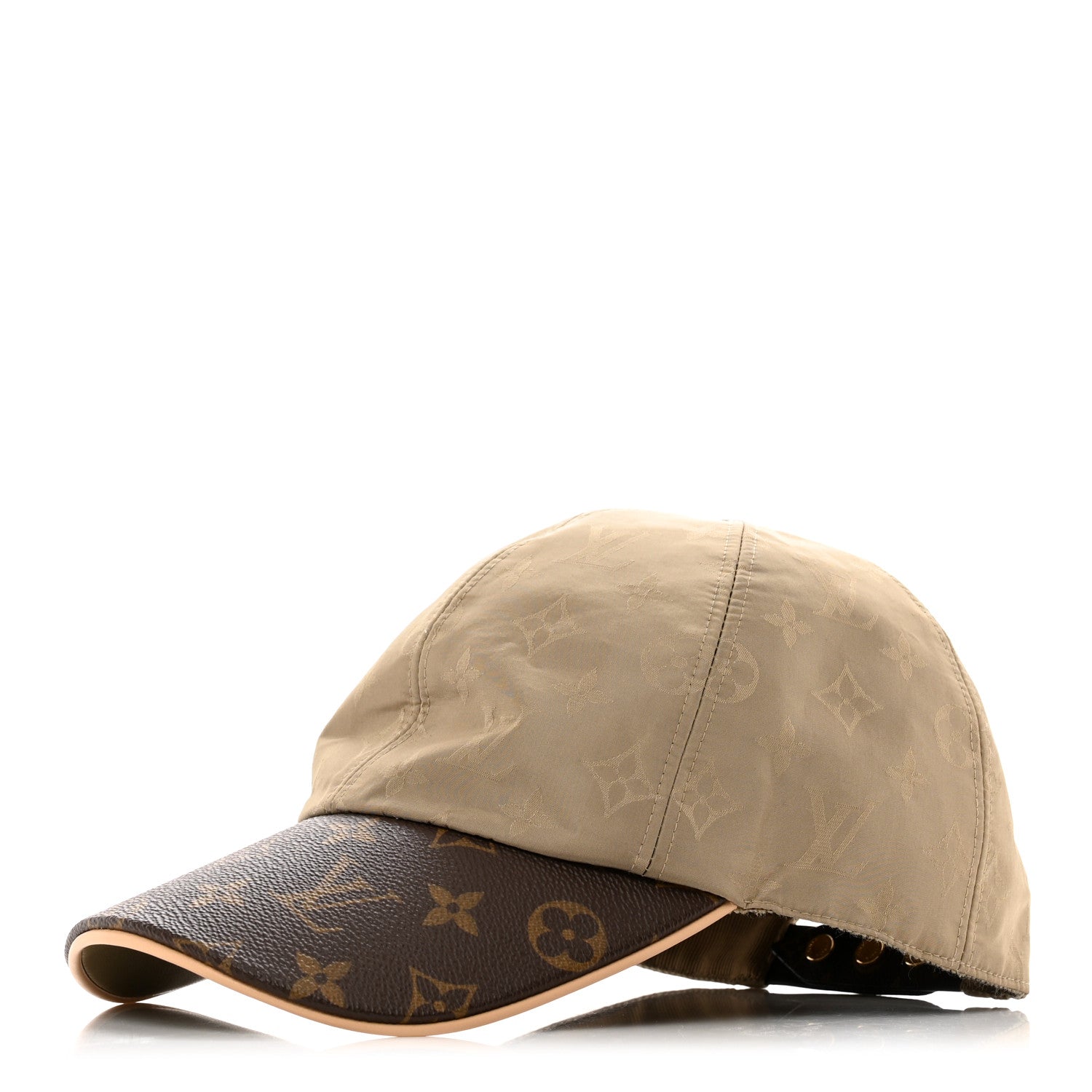 Louis Vuitton Monogram Polyester Silk LV Get Ready Cap M Beige 1 of 8