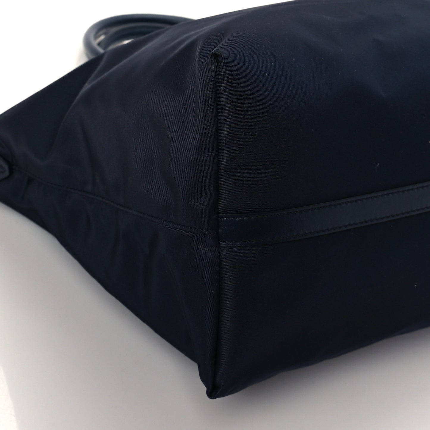 Nylon Tessuto Soft Calf Tote Blue