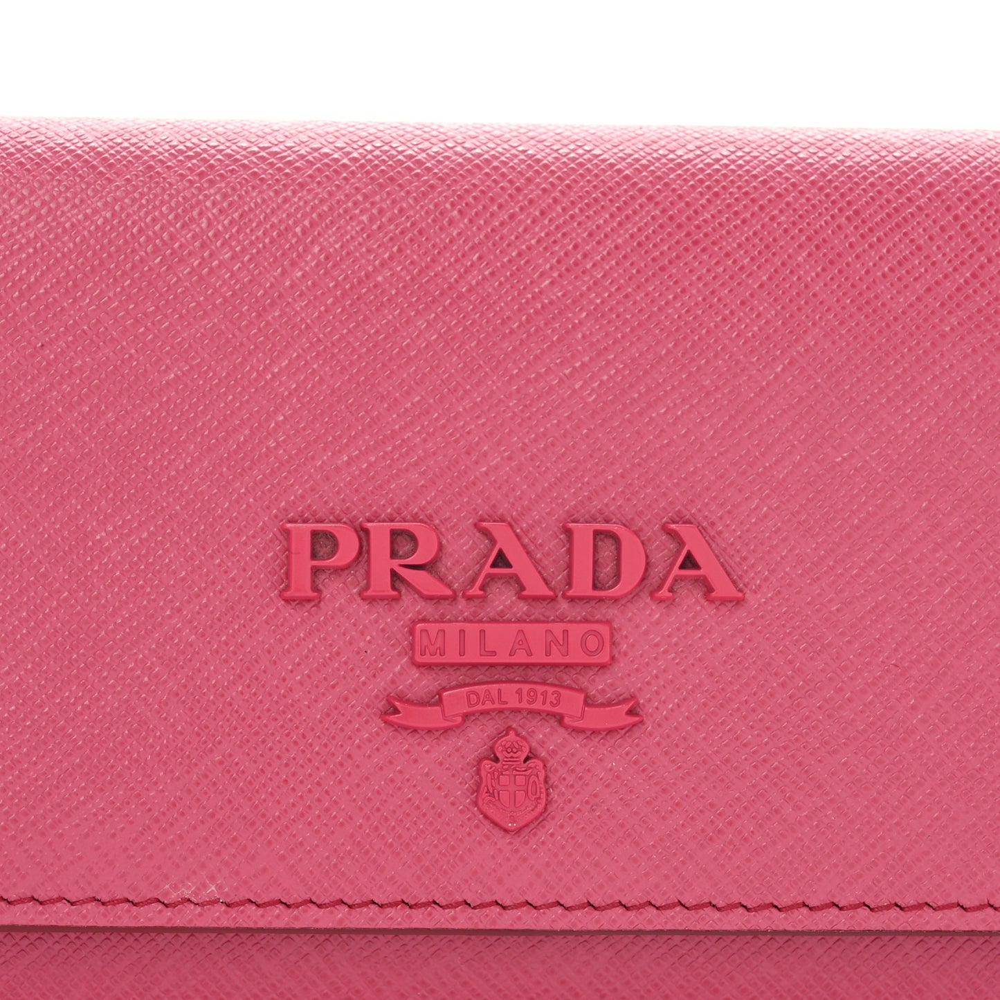 Saffiano Monochrome Continental Wallet Pink