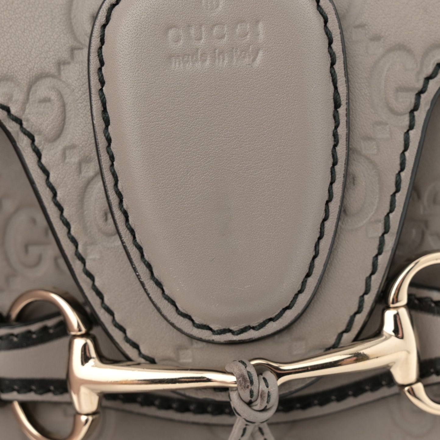 Guccissima Mini Emily Chain Shoulder Bag Storm Grey