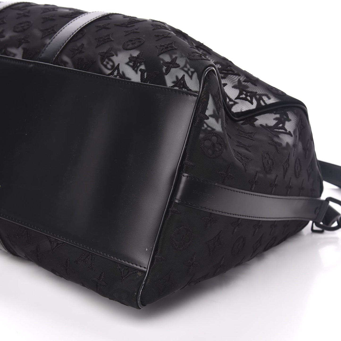 Monogram See Through Keepall Bandouliere 50 Black