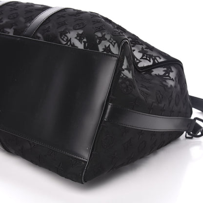 Louis Vuitton Monogram See Through Keepall Bandouliere 50 Black 9 of 11