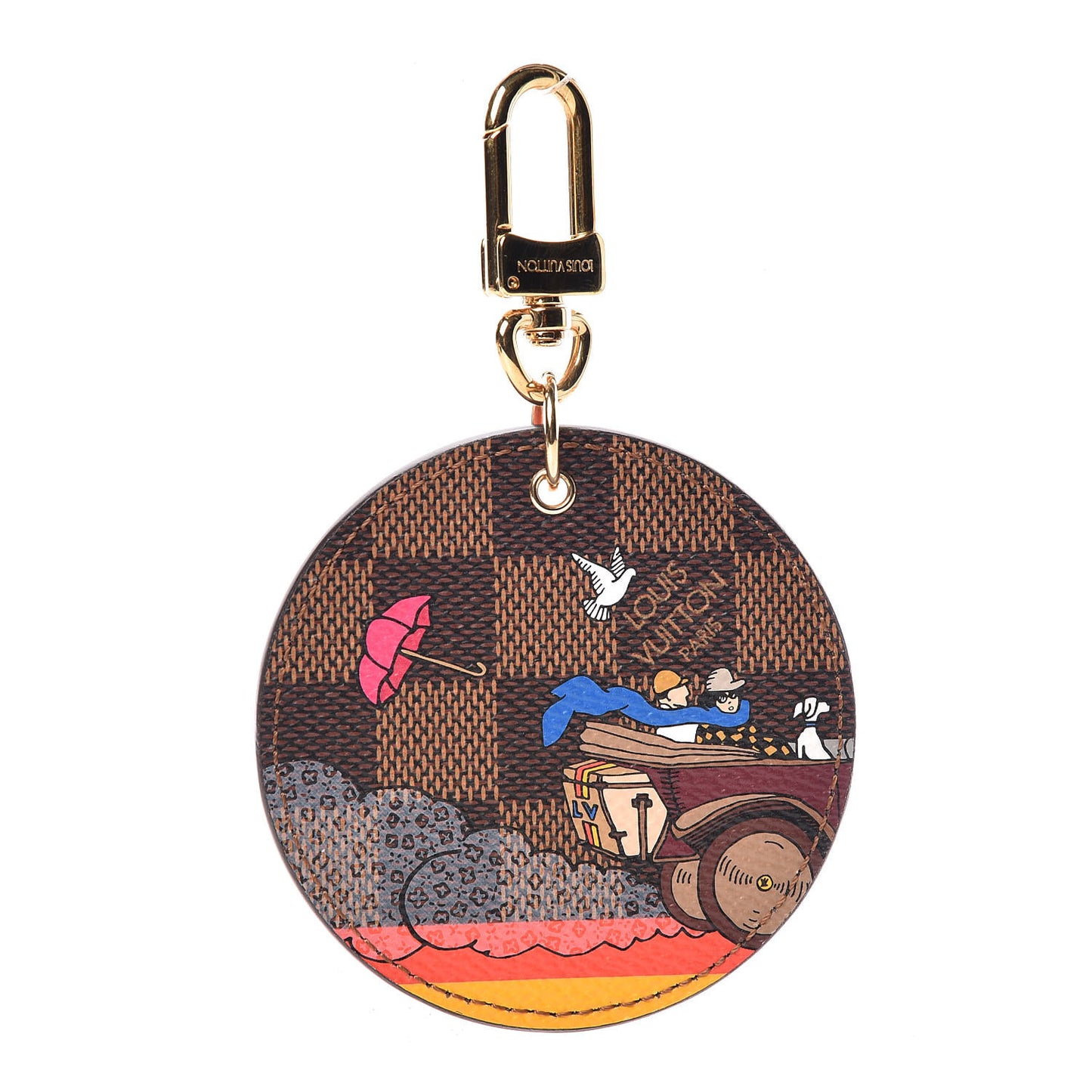Damier Ebene 2015 Christmas Animation Bag Charm Key Ring