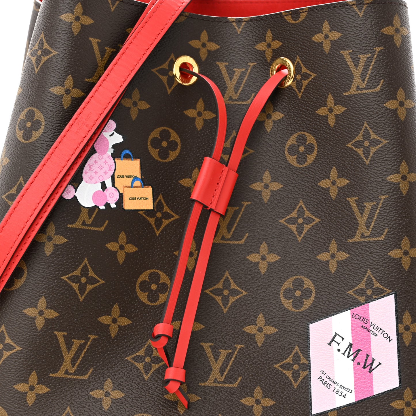 Monogram My LV World Tour Neonoe Coquelicot
