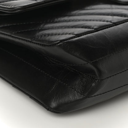 Chanel Aged Calfskin Chevron Quilted 2.55 Reissue 225 Flap So Black 5 of 13
