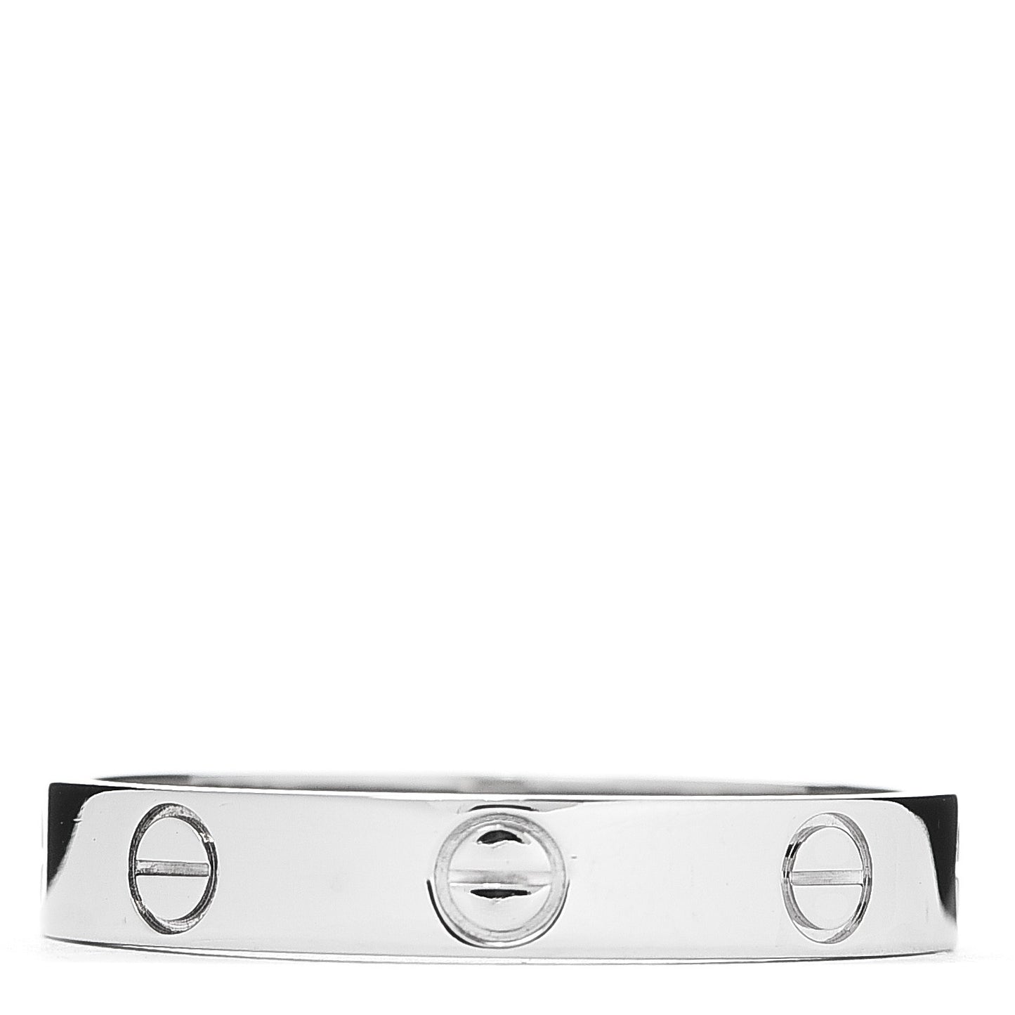 18K White Gold 3.5mm LOVE Wedding Band Ring 58 8.25