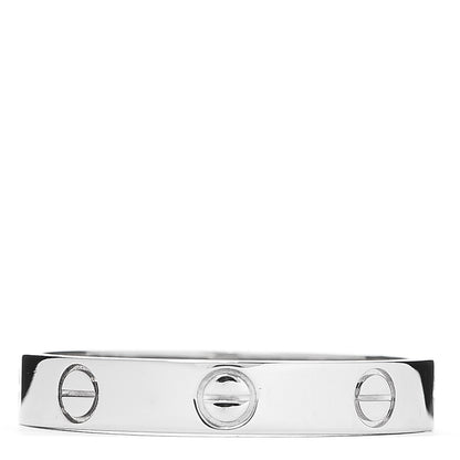 Cartier 18K White Gold 3.5mm LOVE Wedding Band Ring 58 8.25 2 of 4