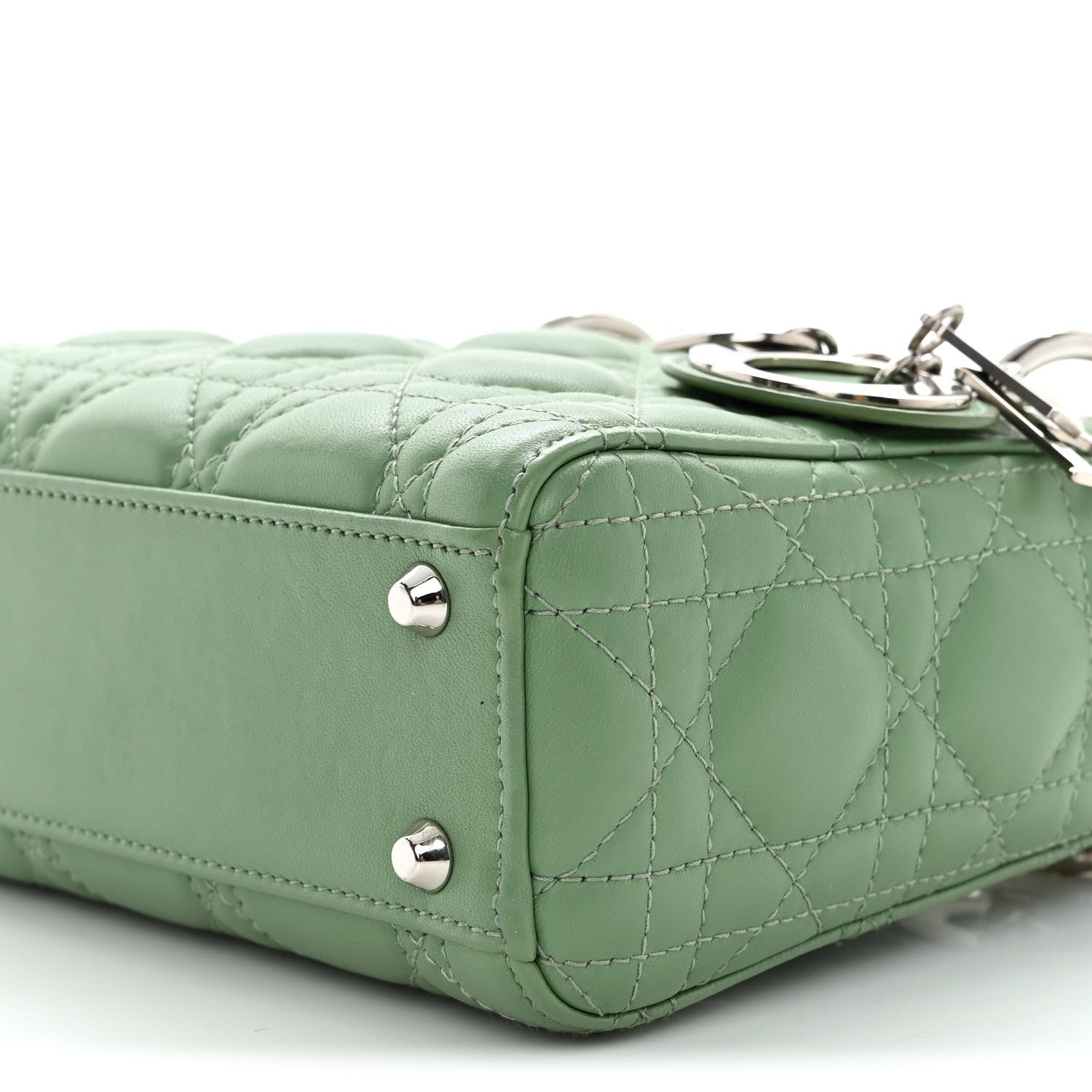 Christian Dior Christian Dior Mini Lady Bag Green 10 of 13