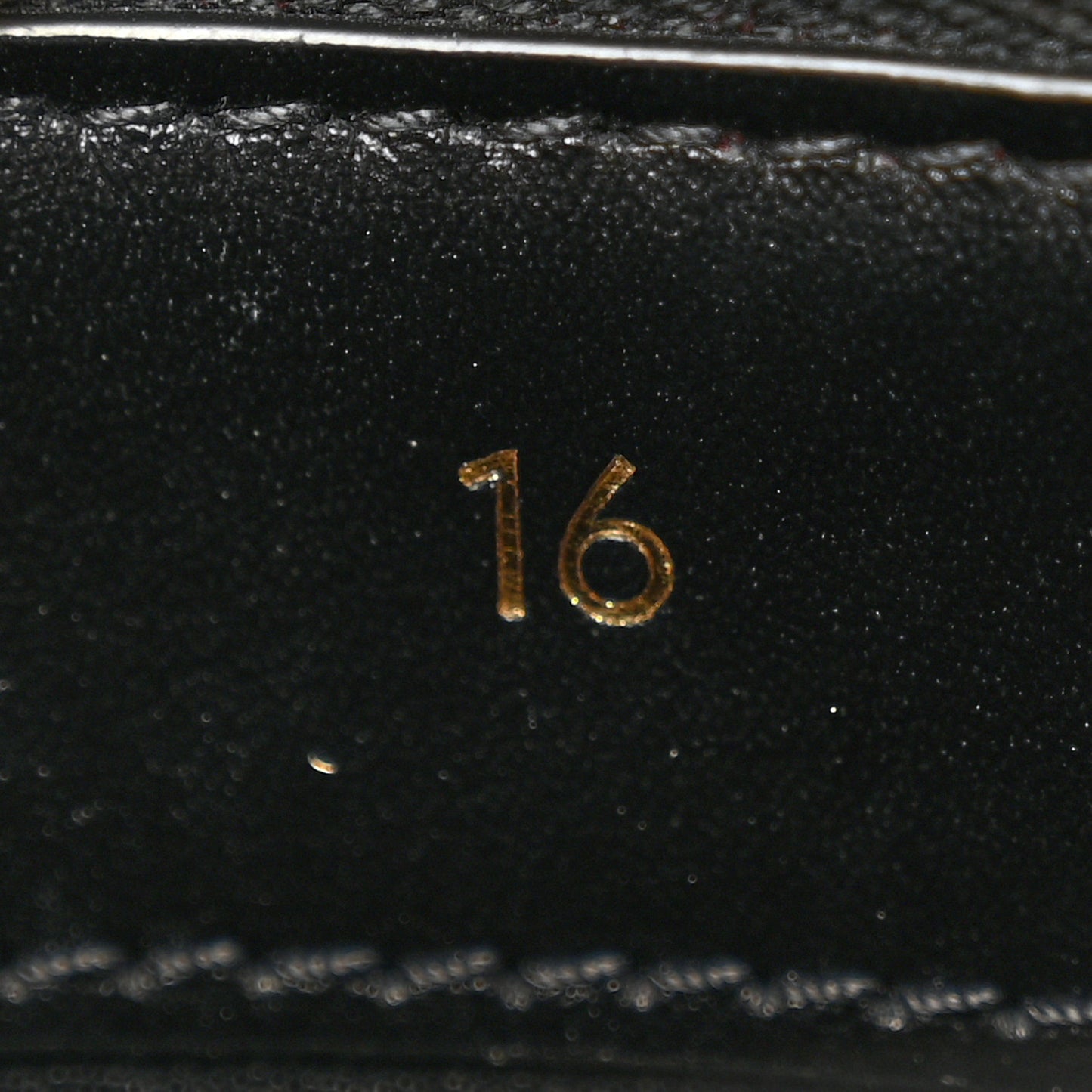 Satinated Calfskin Small 16 Top Handle Bag Black
