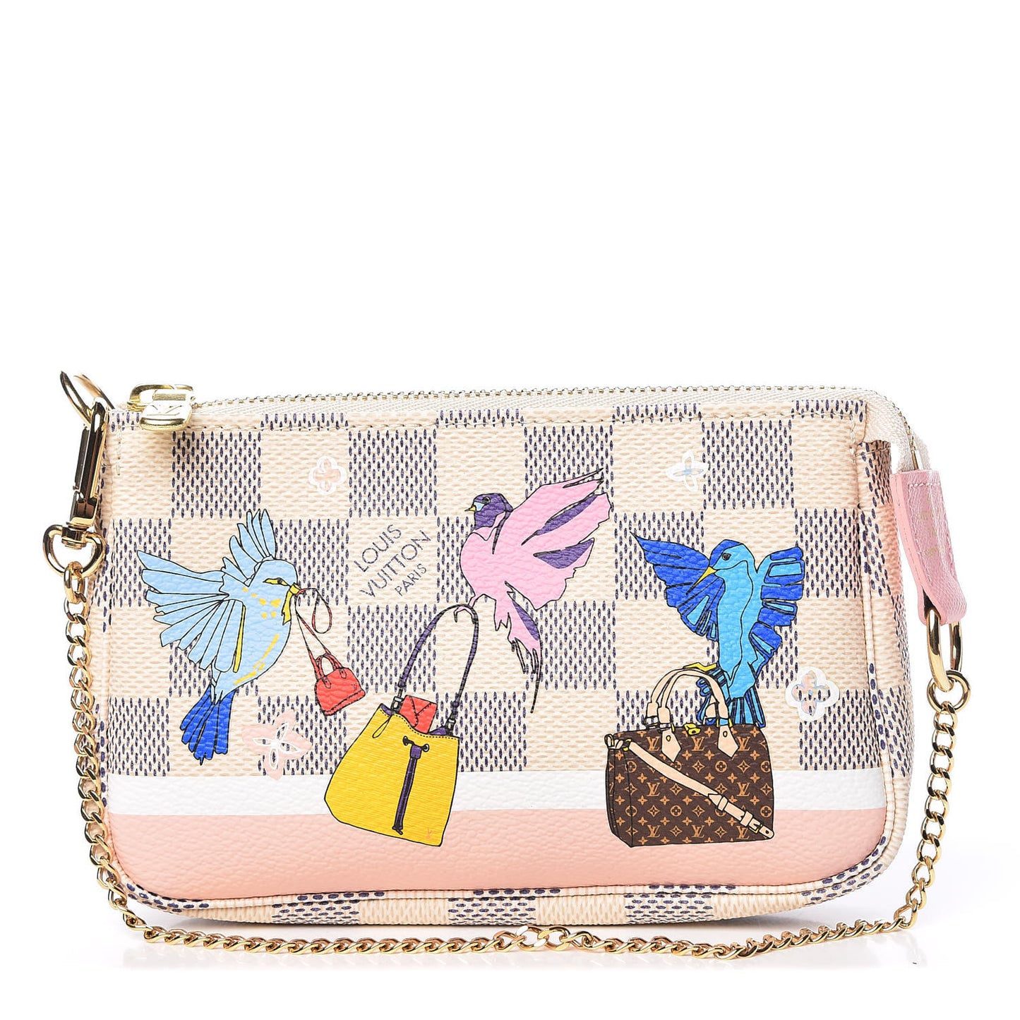 Damier Azur 2018 Christmas Animation Mini Pochette Accessories