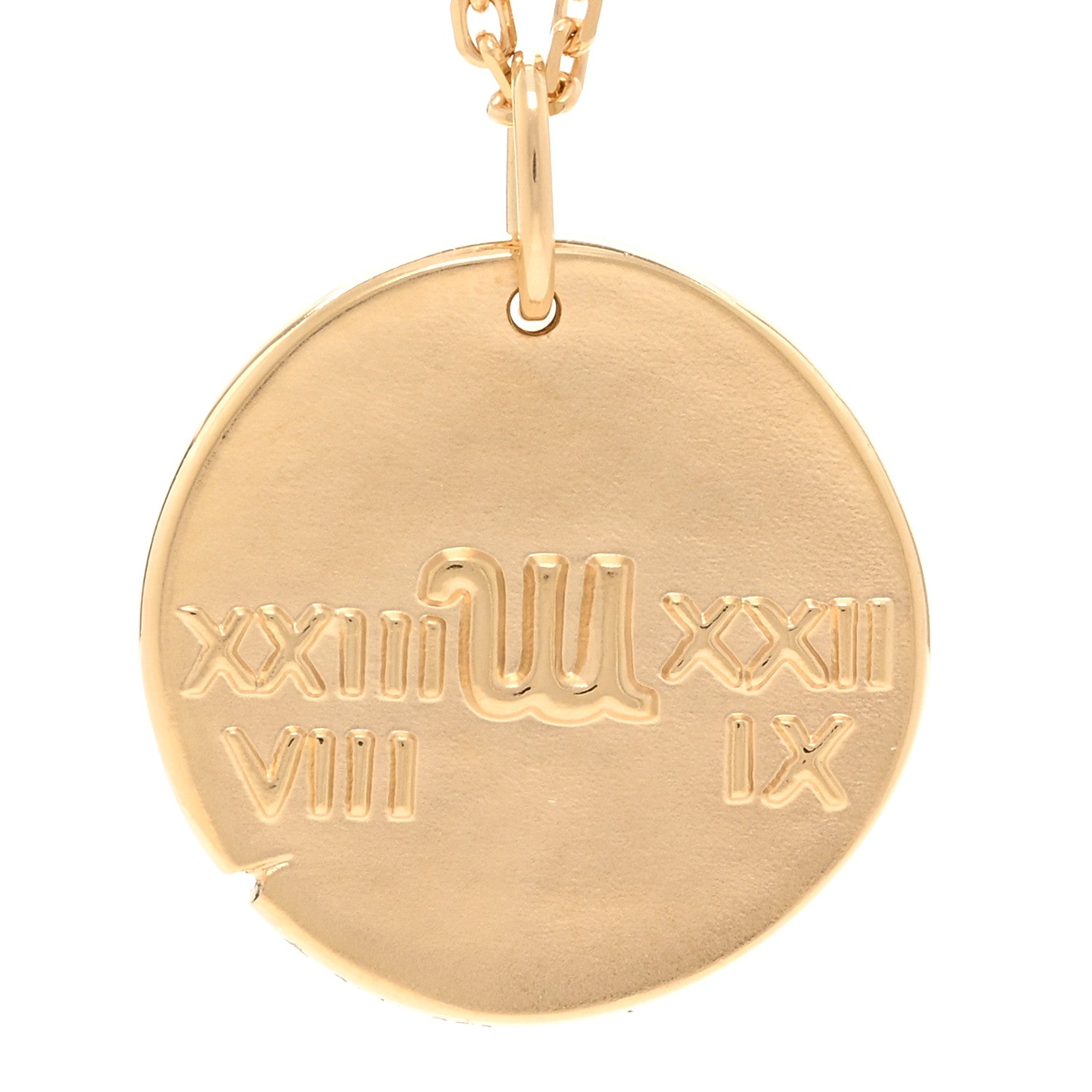 Van Cleef & Arpels 18K Yellow Gold Zodiac Virgo Pendant Necklace 4 of 6