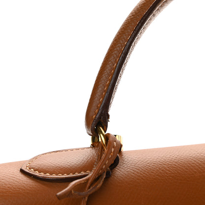 Hermes Courchevel Kelly Sellier 32 Gold 9 of 10