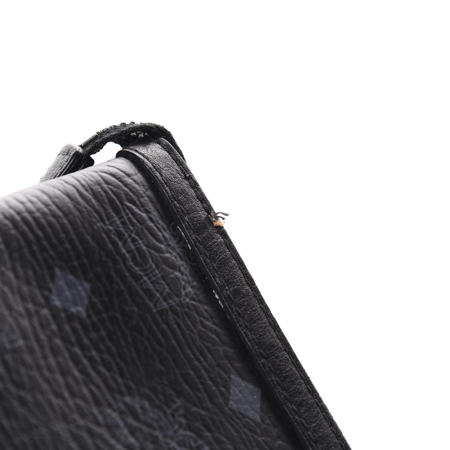 MCM Visetos Liz Shopper Tote Pouch Black 8 of 11
