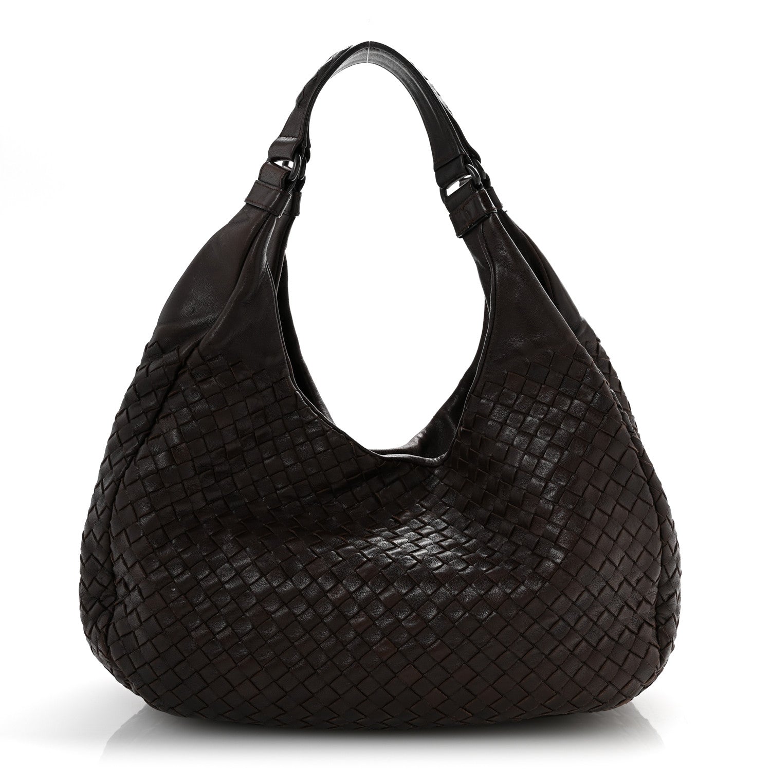 Bottega Veneta Nappa Intrecciato Medium Campana Hobo Ebano 1 of 14