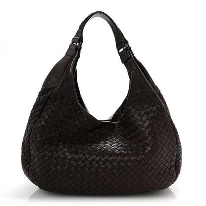 Bottega Veneta Nappa Intrecciato Medium Campana Hobo Ebano 1 of 14