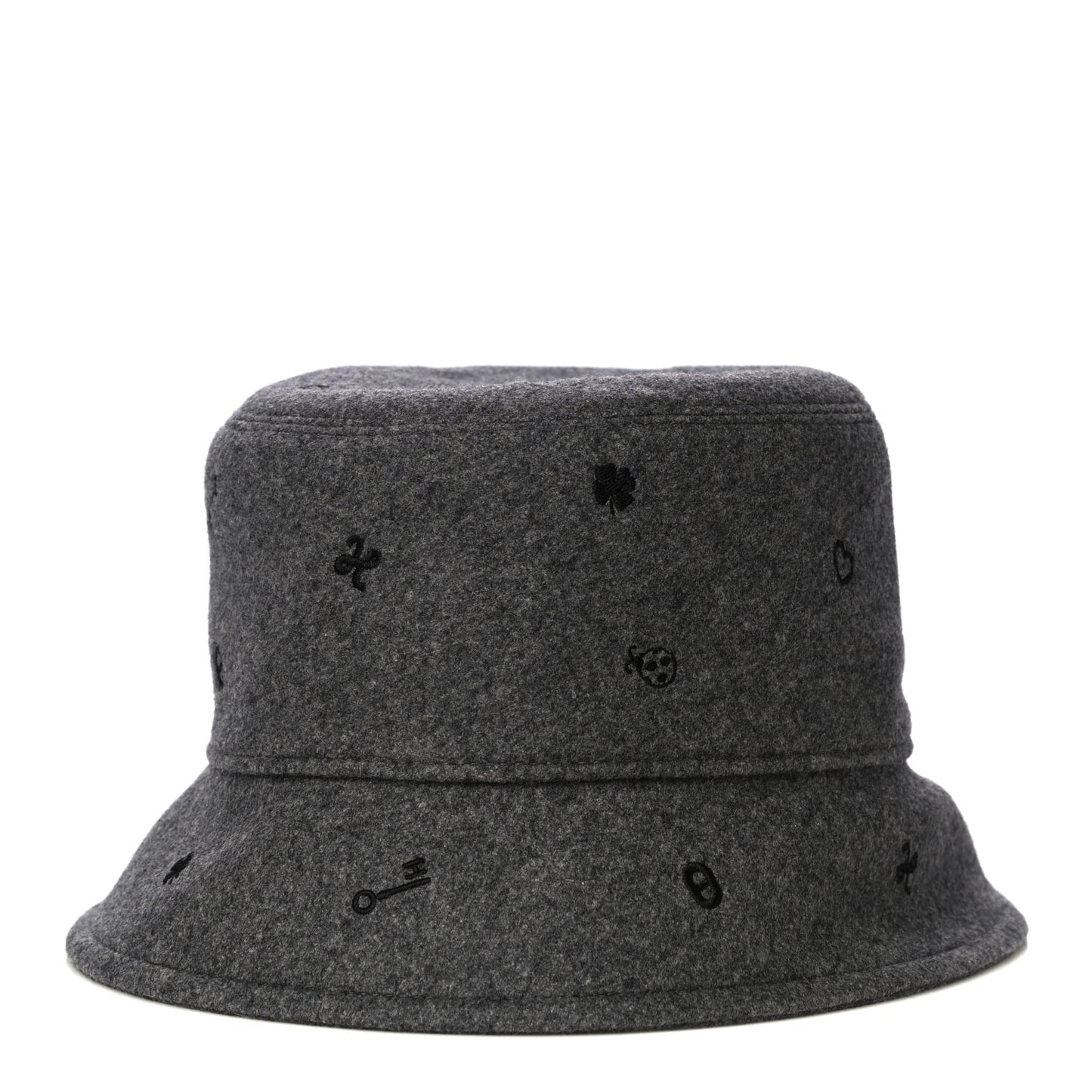 Cashmere Debbie Charms Bucket Hat 57 Charbon