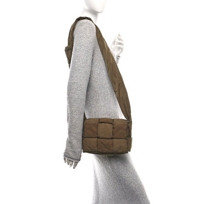 Bottega Veneta Nylon Intrecciato Padded Tech Small Cassette Bag Mud 3 of 16