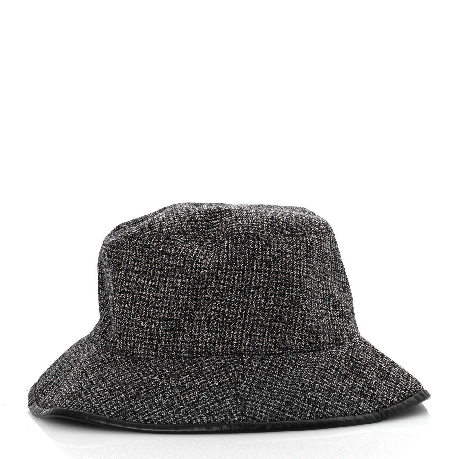 Gucci Wool Nylon GG Monogram Reversible Bucket Hat L Black Grey 10 of 18