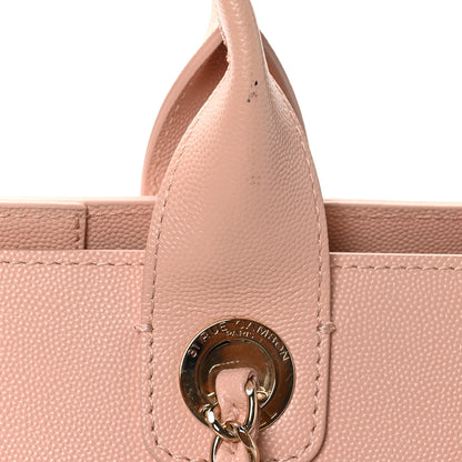 Chanel Caviar Small Studded Deauville Tote Light Pink 11 of 11