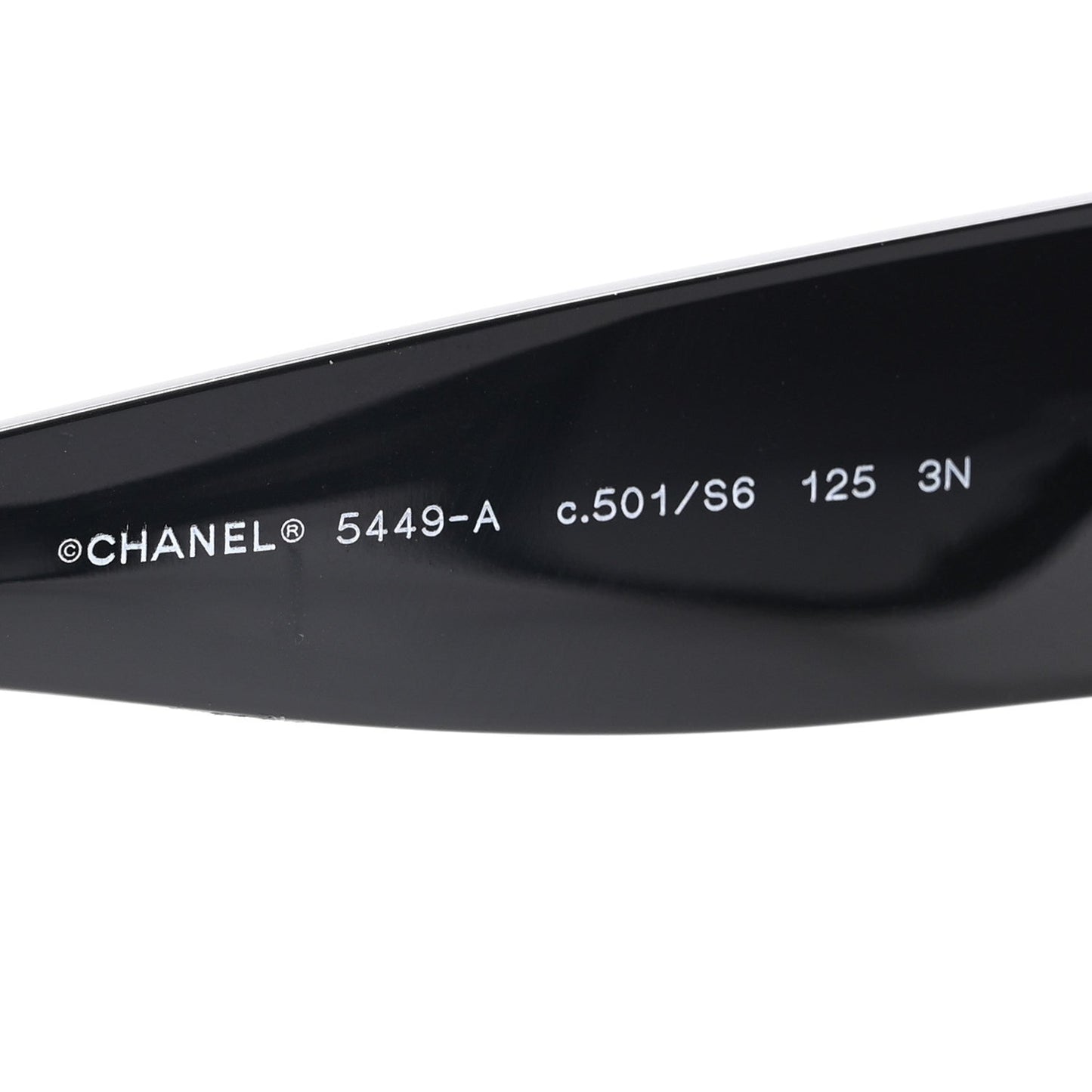 Acetate Shield Sunglasses 5449-A Black