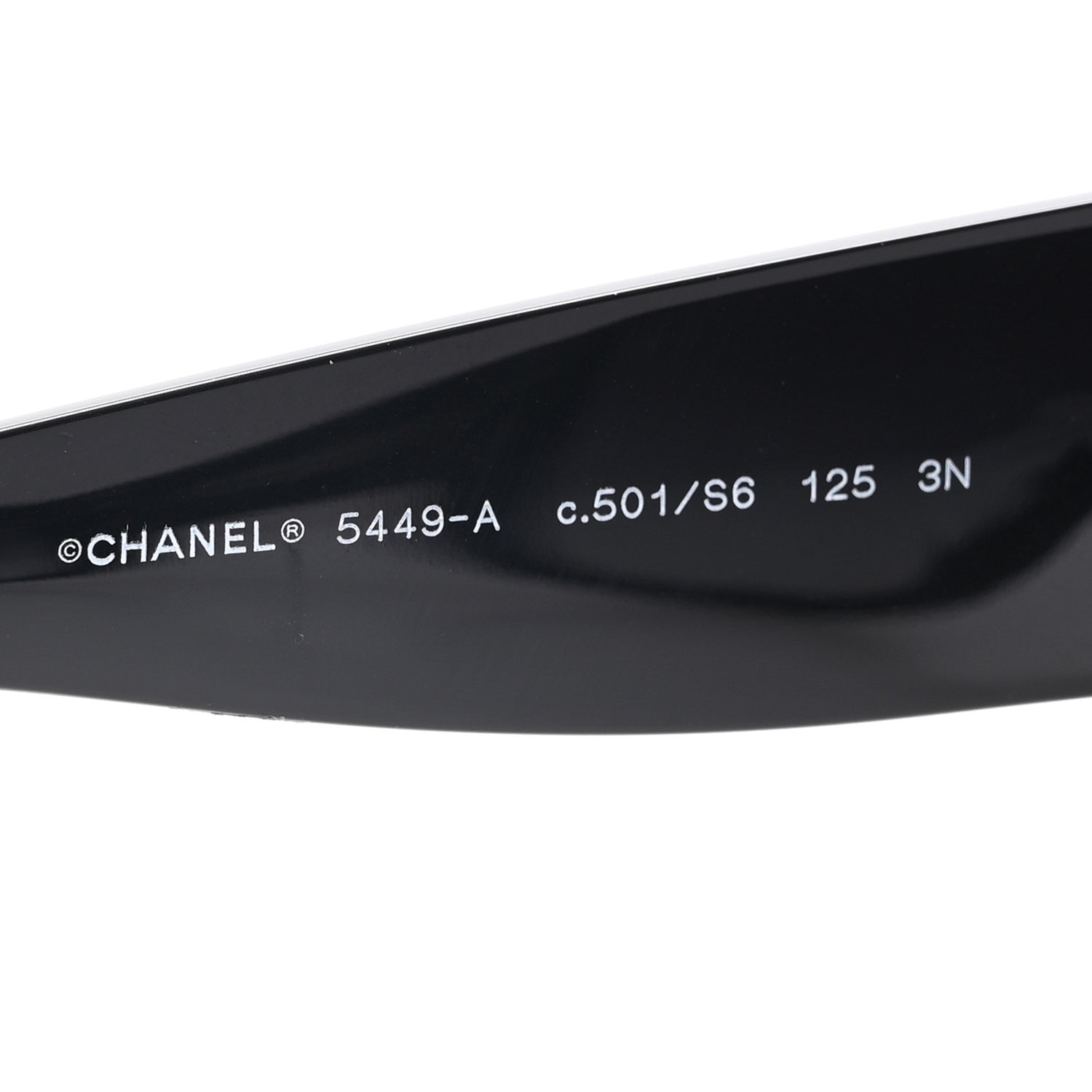 Chanel Acetate Shield Sunglasses 5449-A Black 5 of 8
