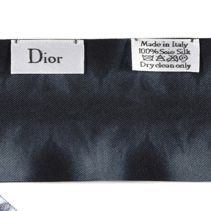 Christian Dior Silk KaleiDioroscopic Mitzah Scarf Blue 4 of 4