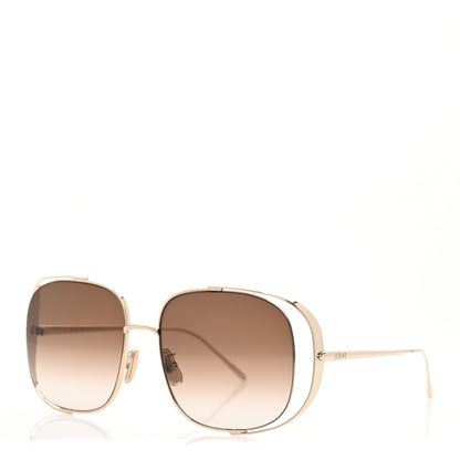 Loewe Metal Rectangular Sunglasses LW40148U Gold Brown 1 of 7