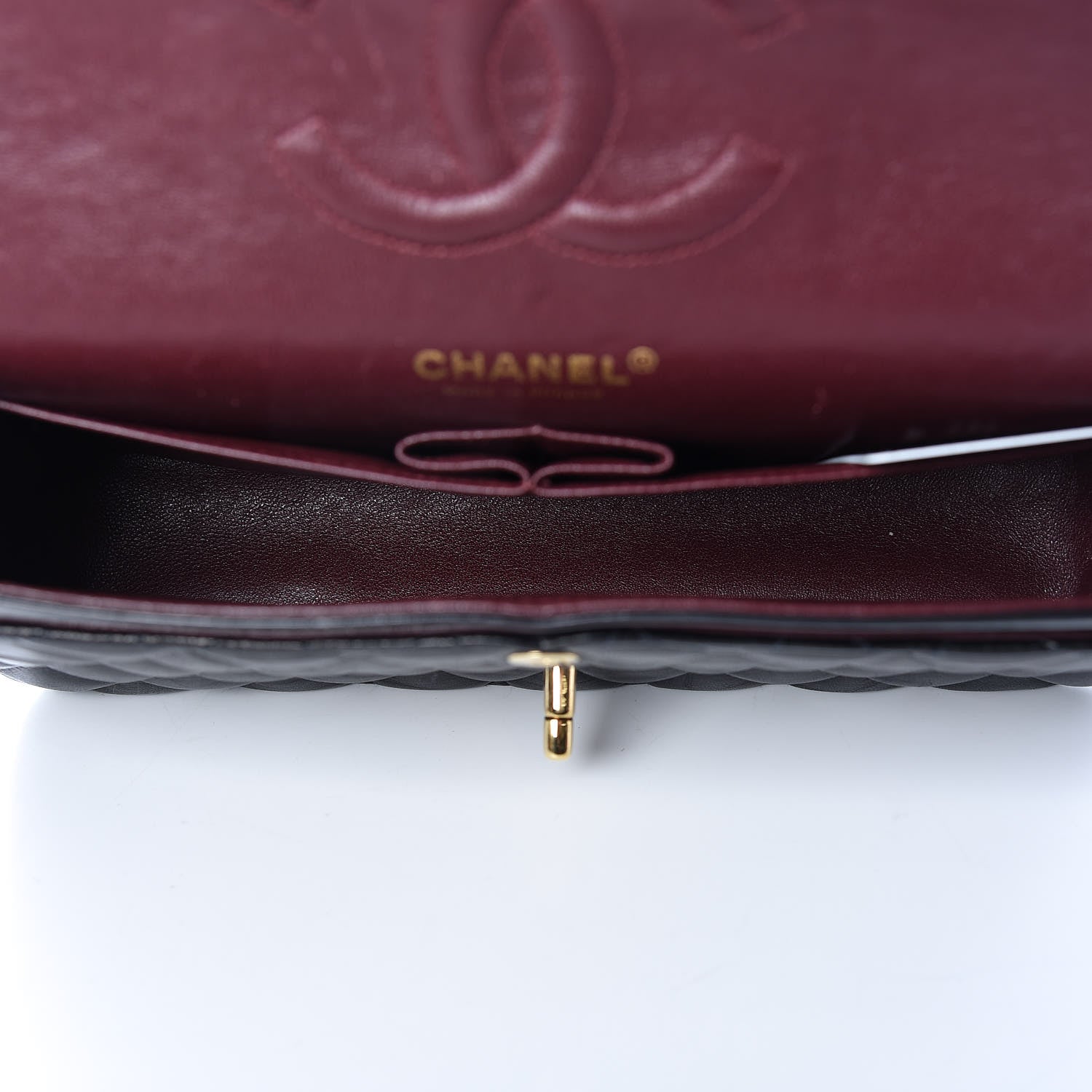 Chanel Lambskin Quilted Medium Double Flap Black 5 of 12