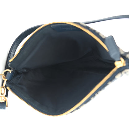 Christian Dior Monogram Mini Saddle Pochette Navy 5 of 8
