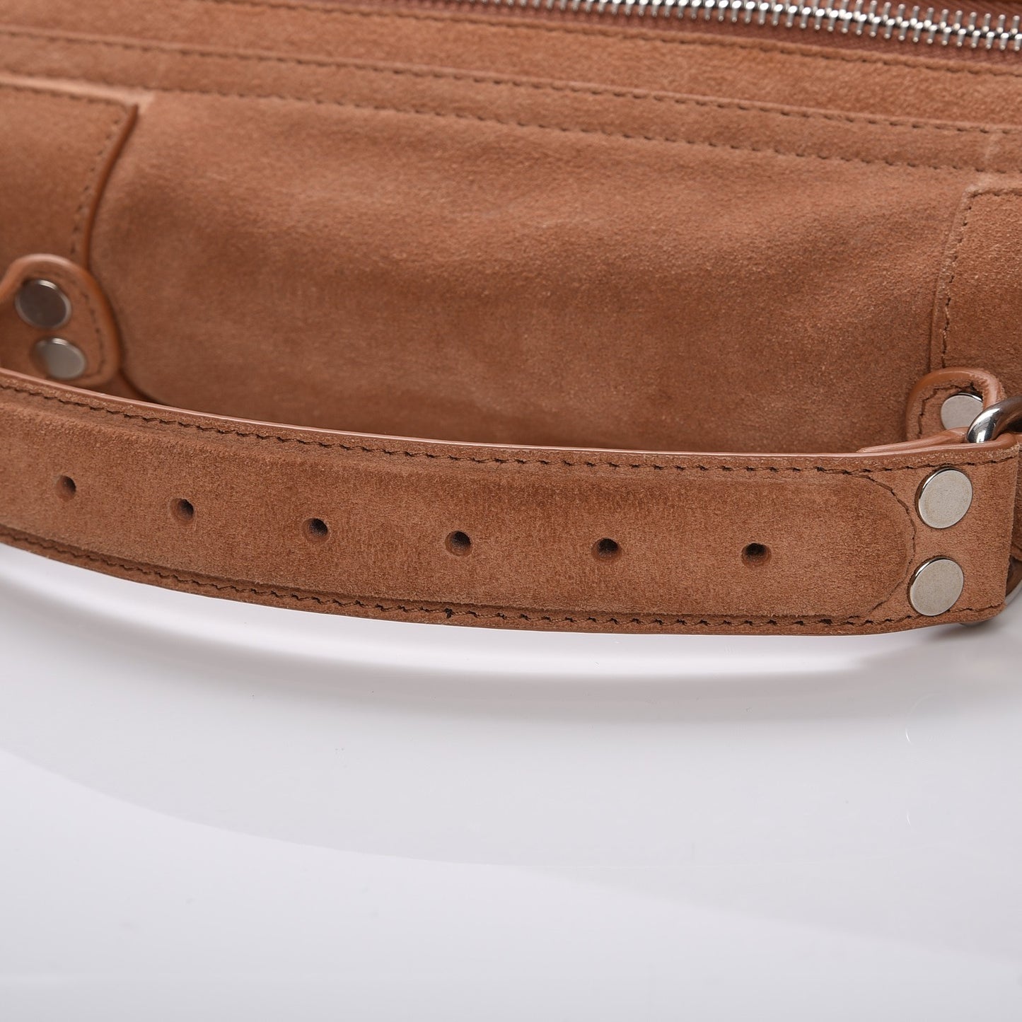 Suede Medium PS1 Satchel Tobacco