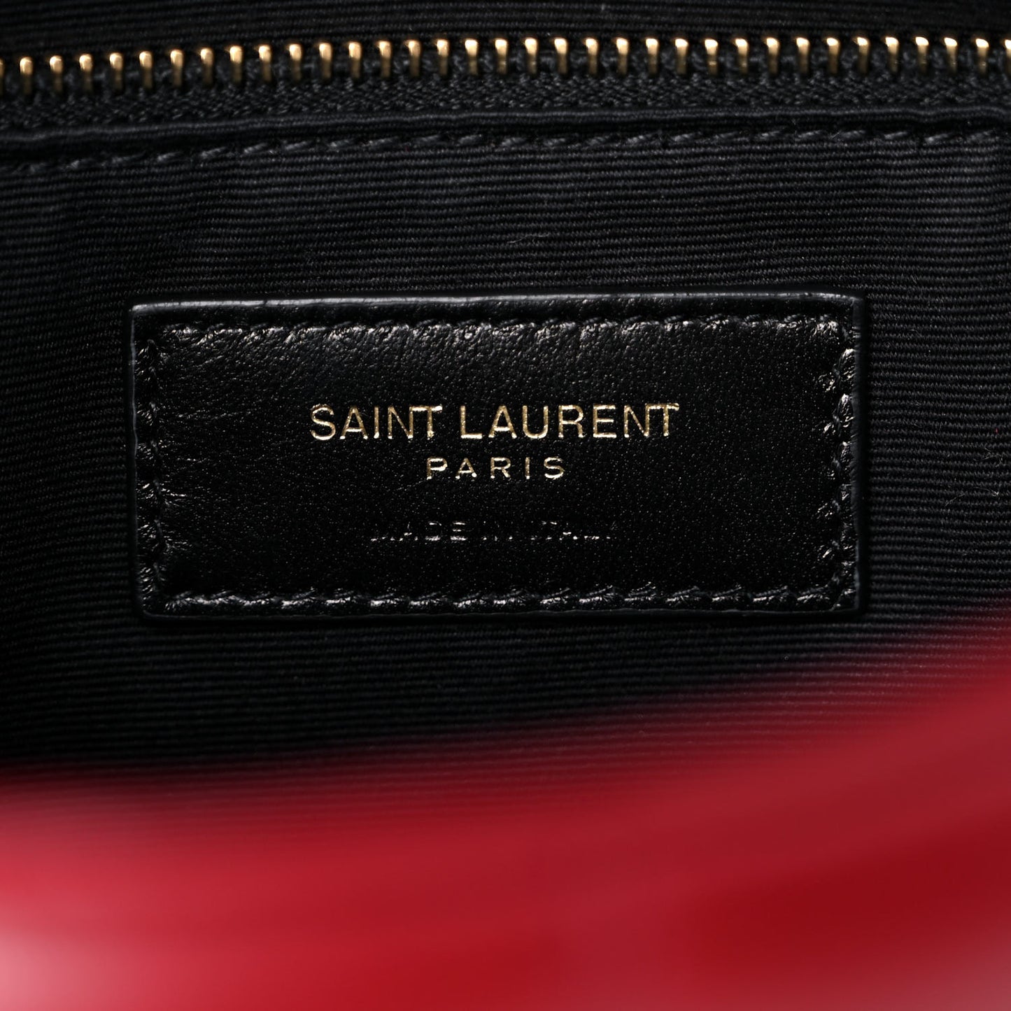 Lambskin Quilted Toy Loulou Puffer Monogram Chain Satchel Red