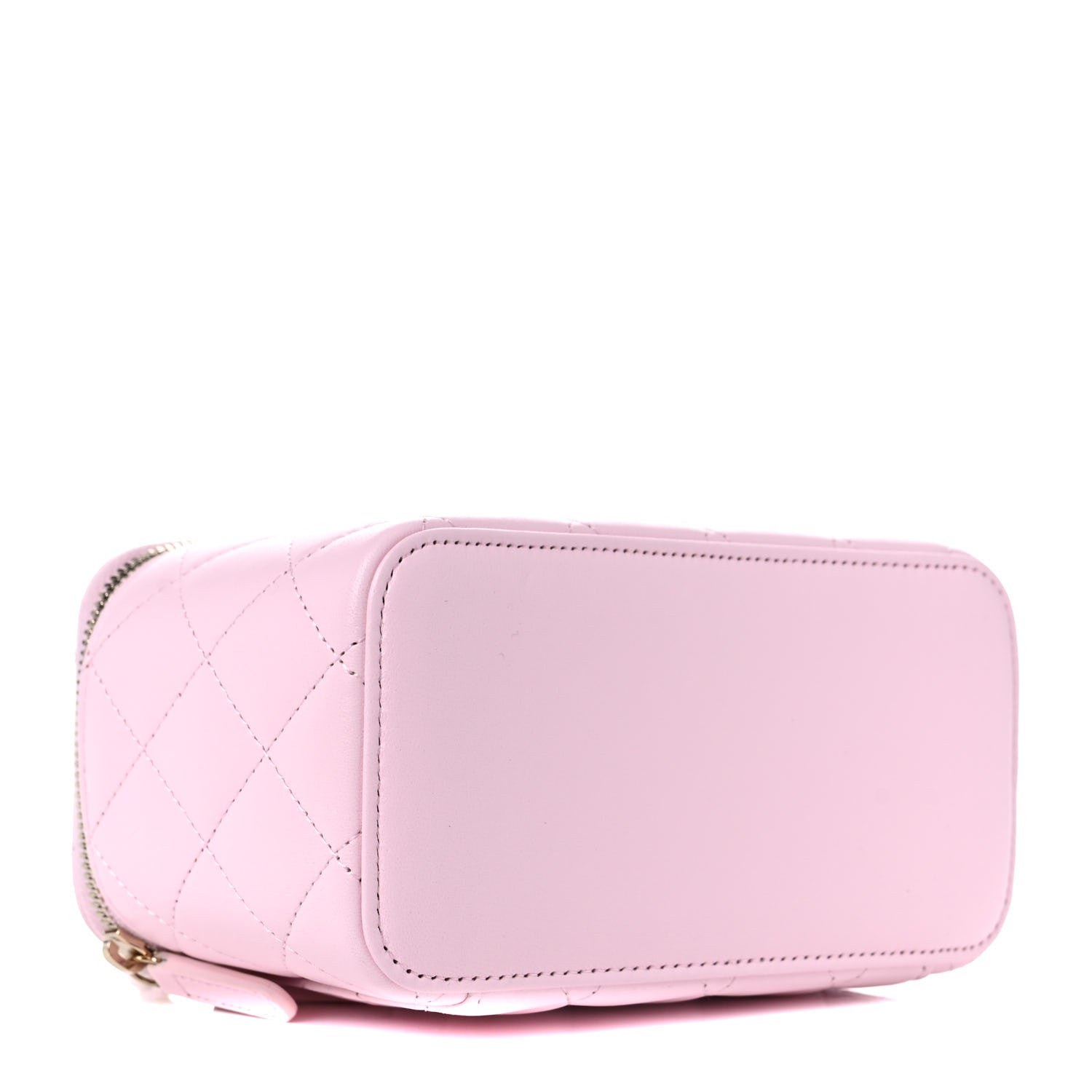 Chanel Lambskin Quilted Small Top Handle Vanity Case With Chain Light Pink 4 of 10