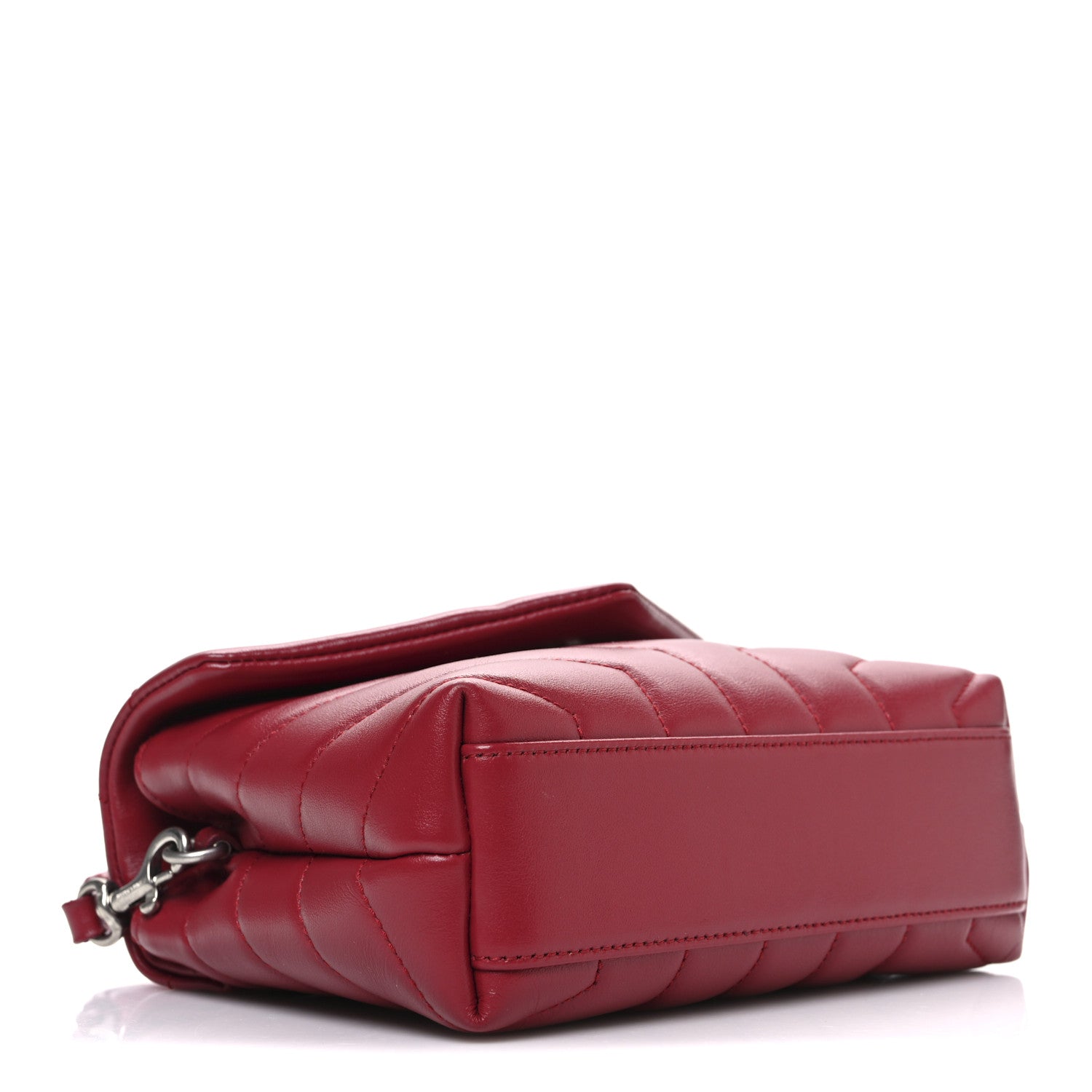 Saint Laurent Calfskin Y Quilted Monogram Toy Loulou Crossbody Bag New Lipstick 4 of 10