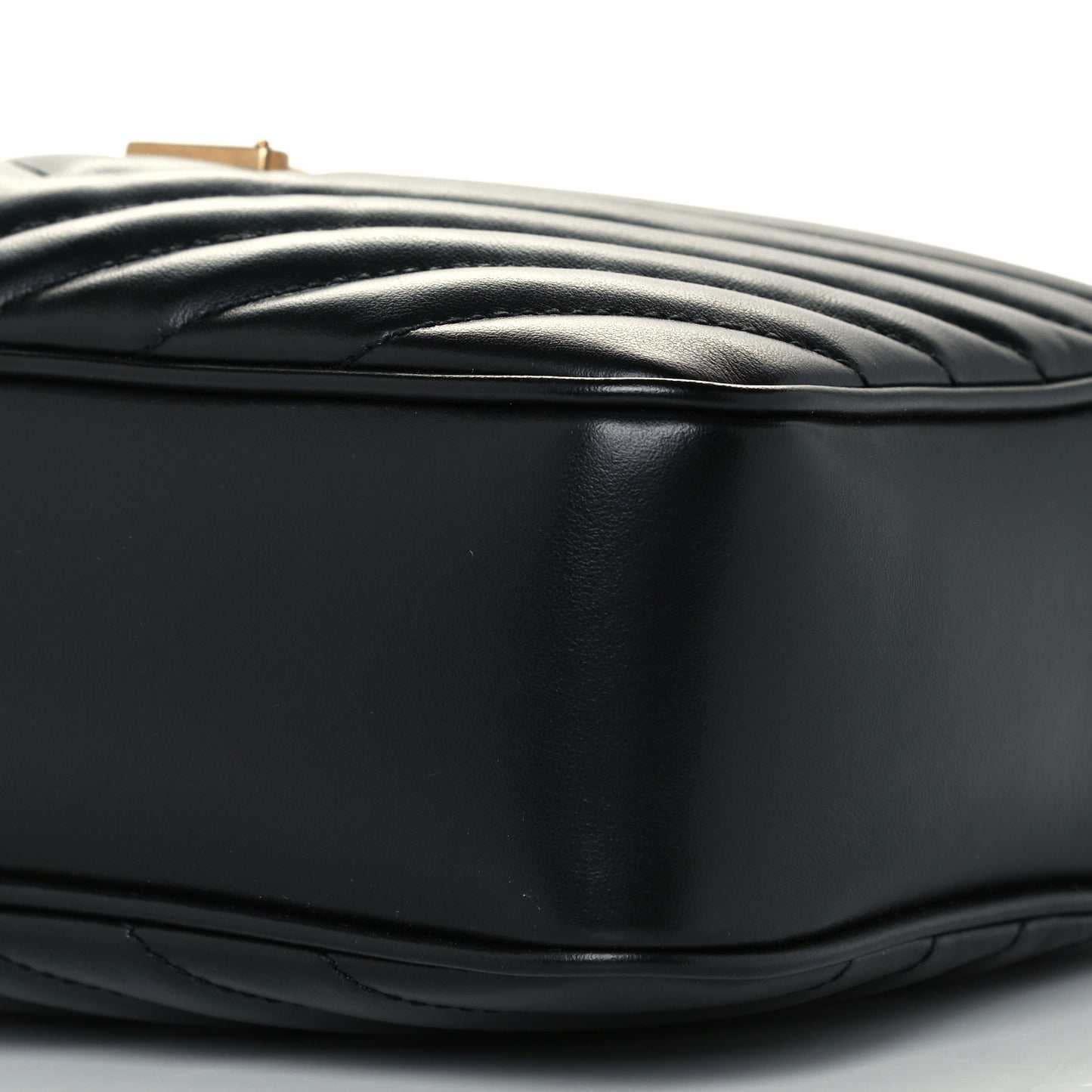 Calfskin Matelasse Monogram Lou Camera Bag Black