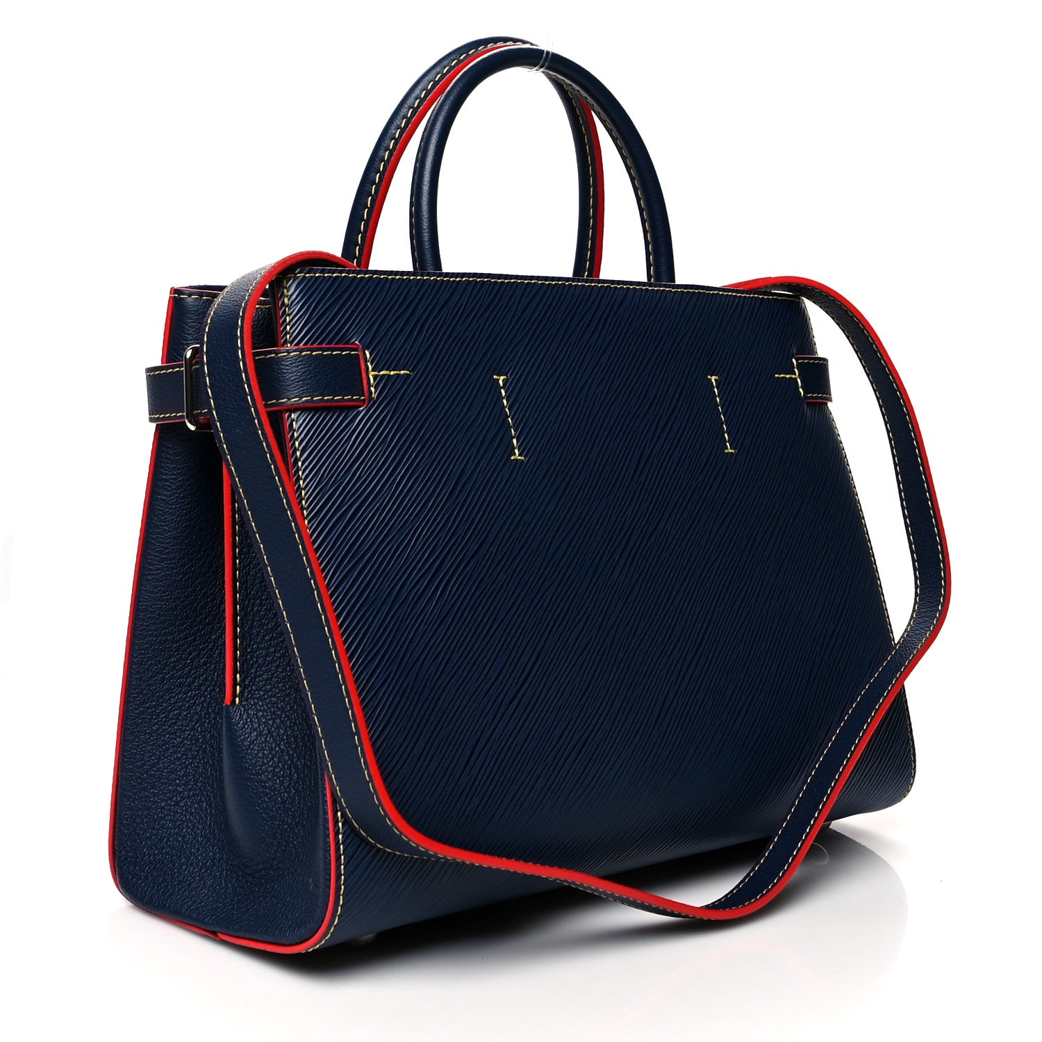 Louis Vuitton Epi Twist Tote Indigo 3 of 9