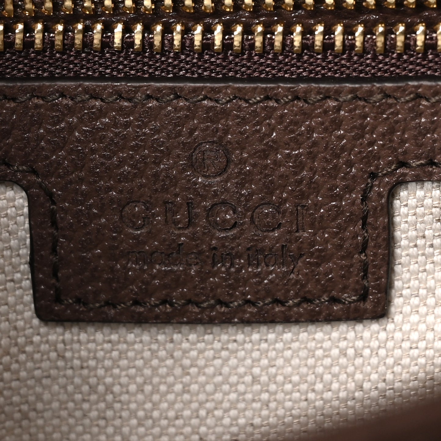 Monogram Jumbo GG Textured Dollar Calfskin Web Small Ophidia Padlock Top Handle Bag Camel Ebony New Acero