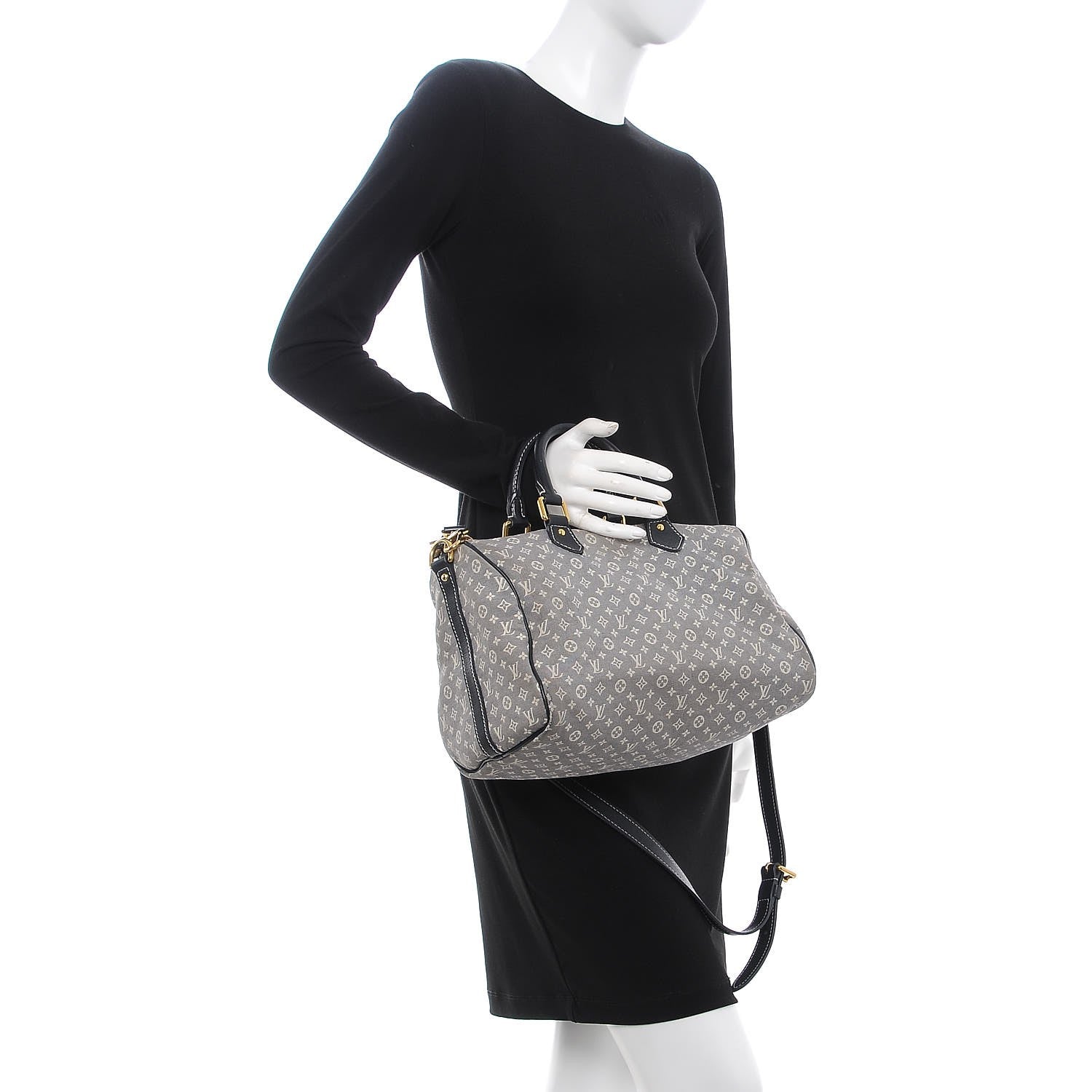 Louis Vuitton Monogram Idylle Speedy Bandouliere 30 Encre 2 of 13
