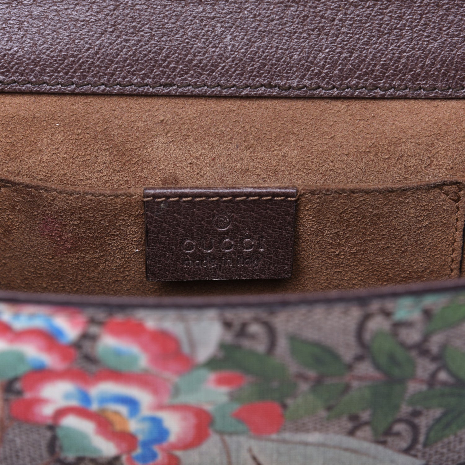 Gucci GG Supreme Monogram Tian Small Padlock Shoulder Bag Beige Multicolor New Acero 9 of 14