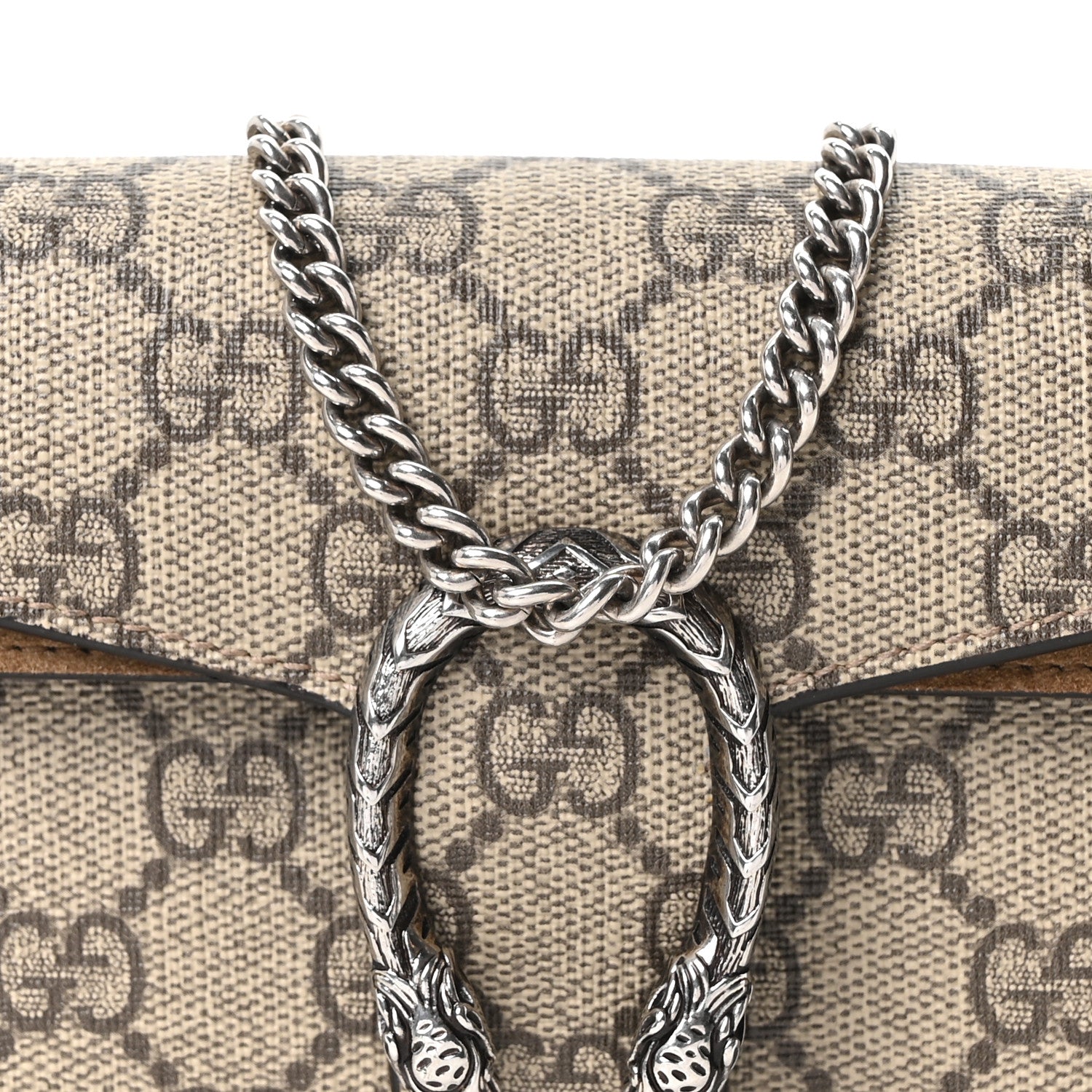 Gucci GG Supreme Monogram Super Mini Dionysus Shoulder Bag Taupe 7 of 10