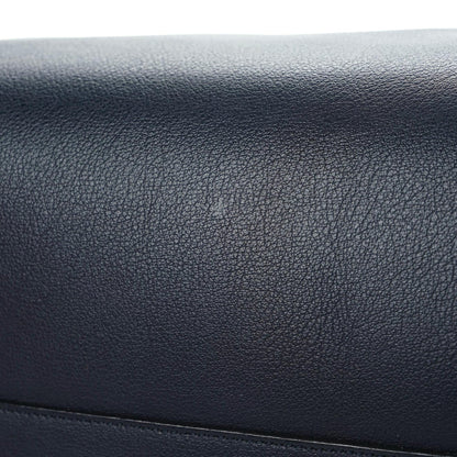 Saint Laurent Calfskin Large Shopping Tote Deep Marine 10 of 20