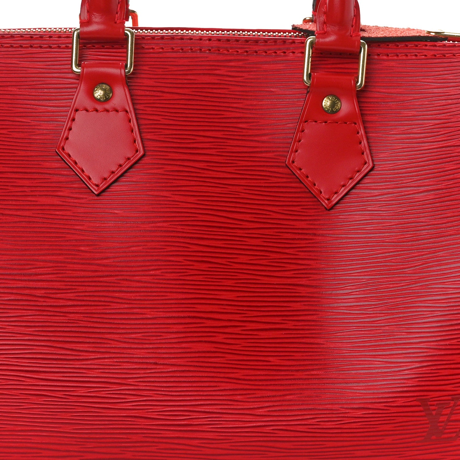 Louis Vuitton Epi Speedy 25 Castillan Red 7 of 9
