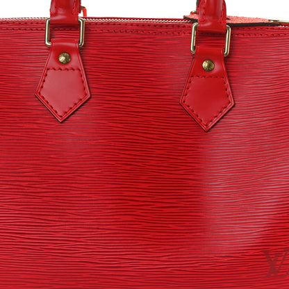 Louis Vuitton Epi Speedy 25 Castillan Red 7 of 9