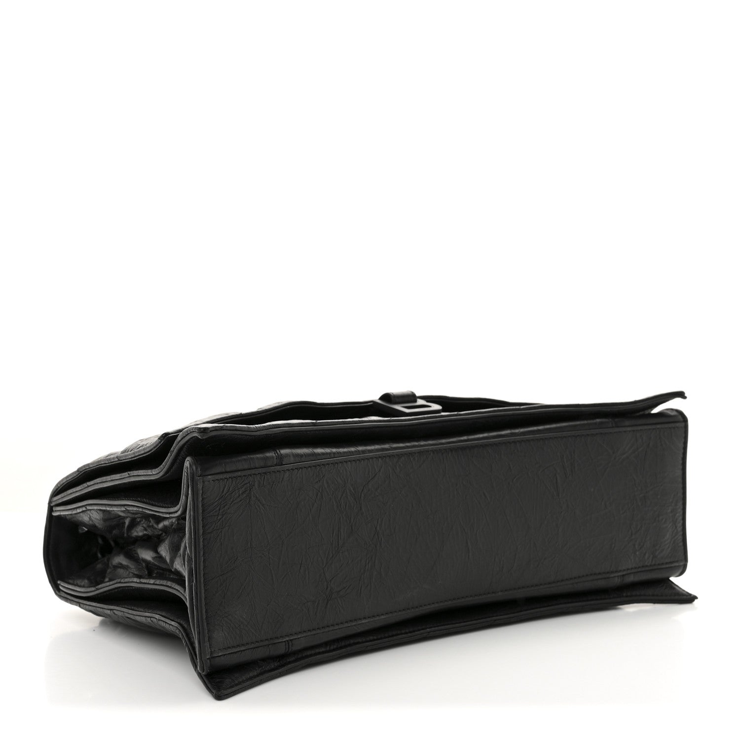 Balenciaga Crushed Calfskin Quilted Matte Black Hardware Large Crush Chain Bag Black 9 of 31